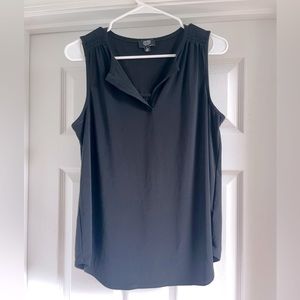 Jones New York Black Sleeveless Shirt